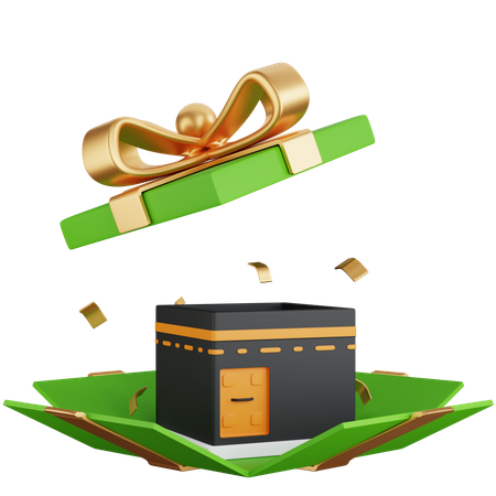 Caja de regalo kaaba  3D Icon
