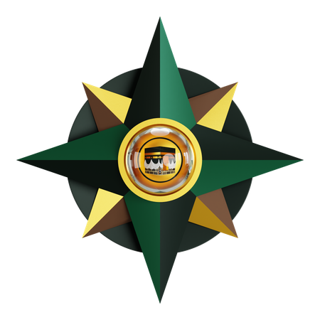 Kaaba Compass  3D Icon