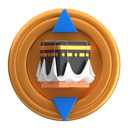 Kaaba-Kompass  3D Icon