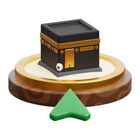 Kaaba Richtung  3D Icon
