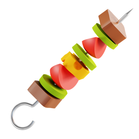 Kabab  3D Illustration