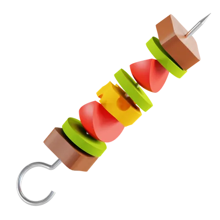 Kabab  3D Illustration