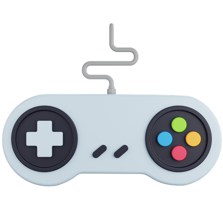 Kabelgebundener Gamecontroller  3D Icon