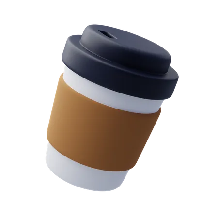 3 D Kaffeetasse Aus Papier Kaffee Oder Tee Zum Mitnehmen Coffee To Go Konzept 3D Icon