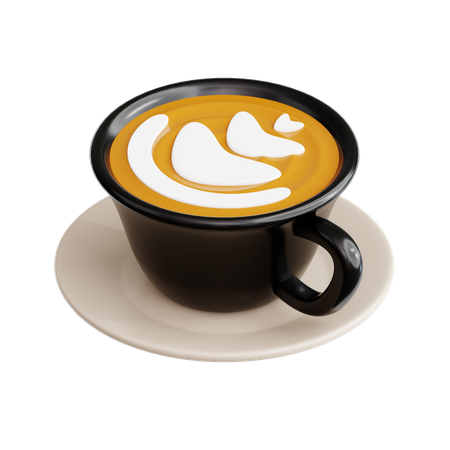 Kaffee Latte  3D Icon