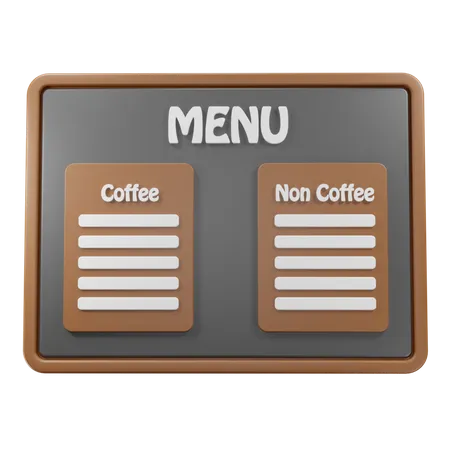 Kaffeekarte  3D Icon