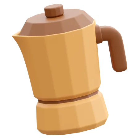Kaffee-Moka-Kanne  3D Icon