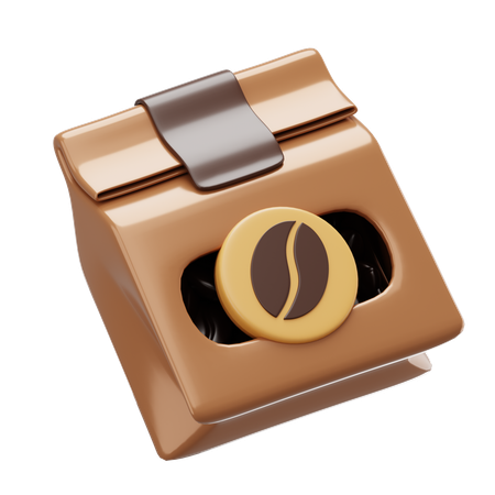 Kaffeebeutel  3D Icon