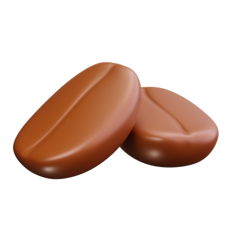 Kaffeebohnen  3D Icon