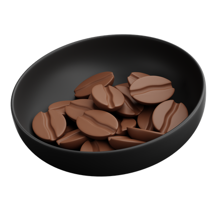 Kaffeebohnen  3D Icon