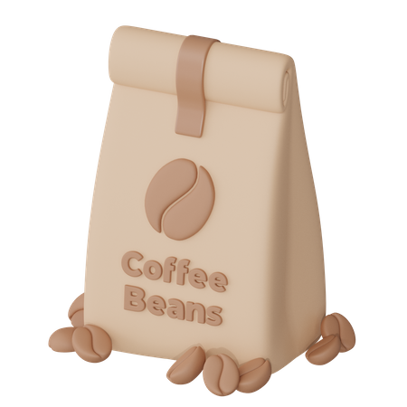 Kaffeebohnenbeutel  3D Icon