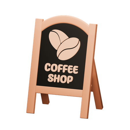 Café-Brett  3D Icon