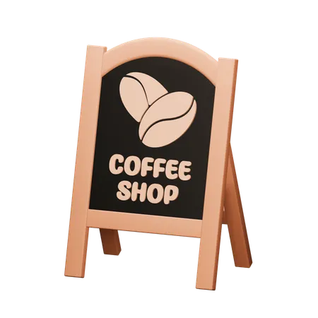 Café-Brett  3D Icon