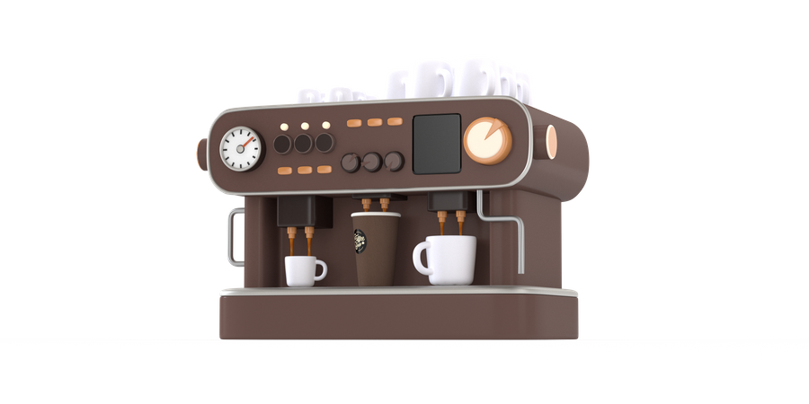 Kaffeemaschine  3D Illustration