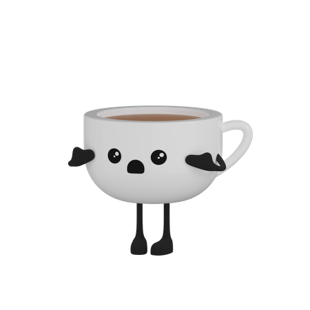 Kaffeetasse, Charakter  3D Icon