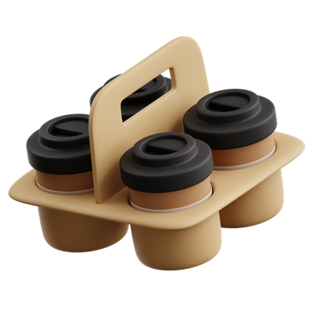 Kaffeetassentablett  3D Icon