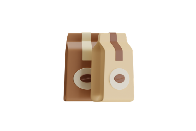 Kaffeeverpackung  3D Icon