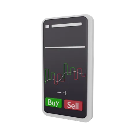 Kagi Trading Graph  3D Illustration