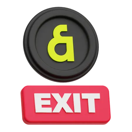 Kaia Exit  3D Icon