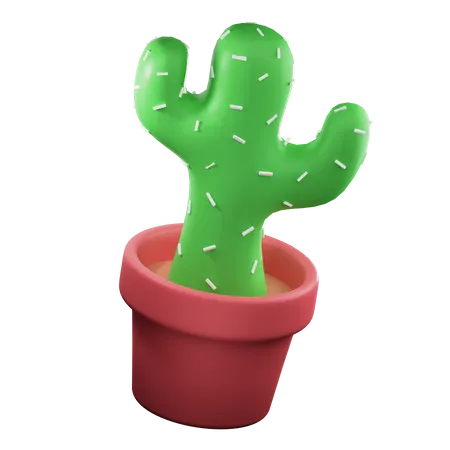 Kaktustopf  3D Illustration