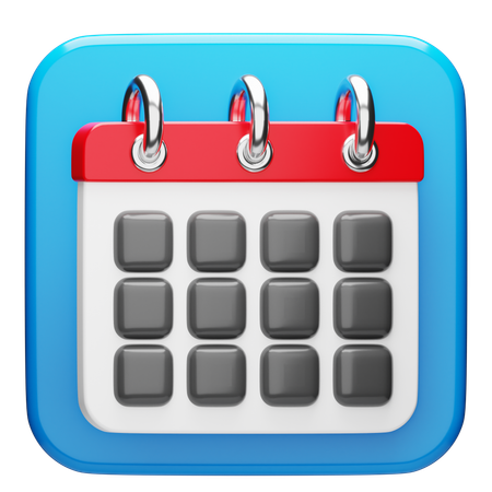 Kalander  3D Icon