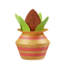 coconut kalash emoji 3d