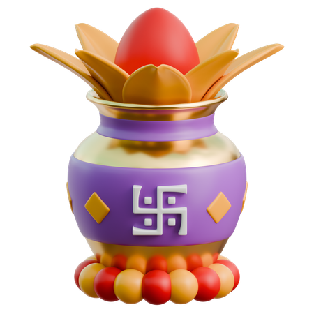 Kalasha Pot  3D Icon
