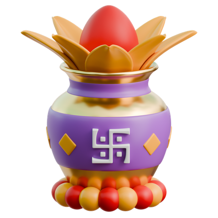 Kalasha Pot  3D Icon