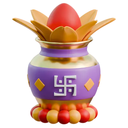 Kalasha Pot  3D Icon