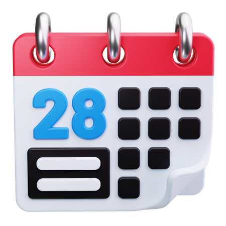 Kalender  3D Icon