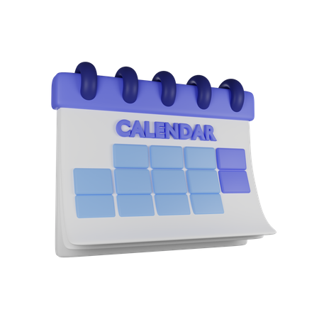 Kalender  3D Illustration