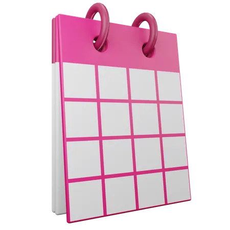 Kalender  3D Illustration