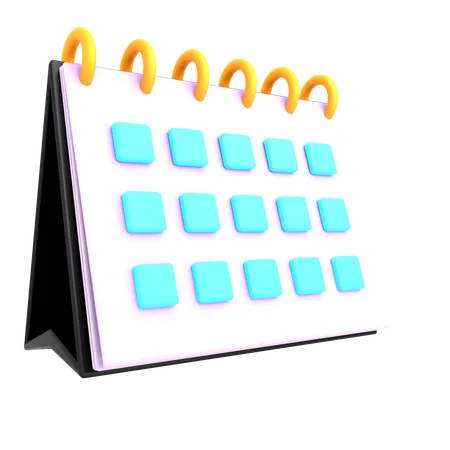 Kalender  3D Illustration