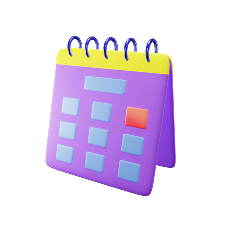 Kalender  3D Illustration