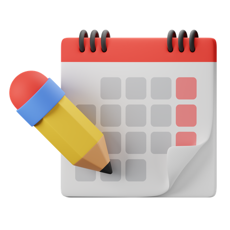 Kalender bearbeiten  3D Icon