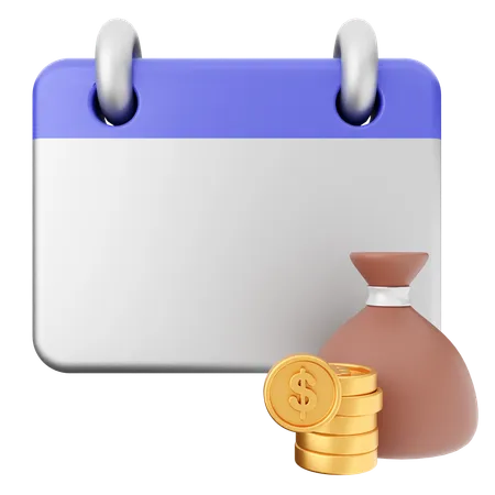 Kalender Finanzen  3D Icon