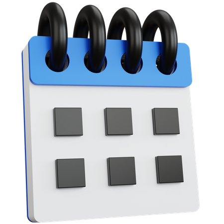 Kalender ohne Zahlen  3D Icon