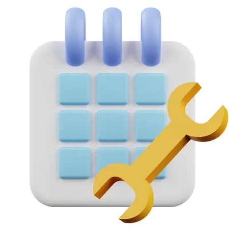 Kalenderpass-Schlüssel  3D Icon