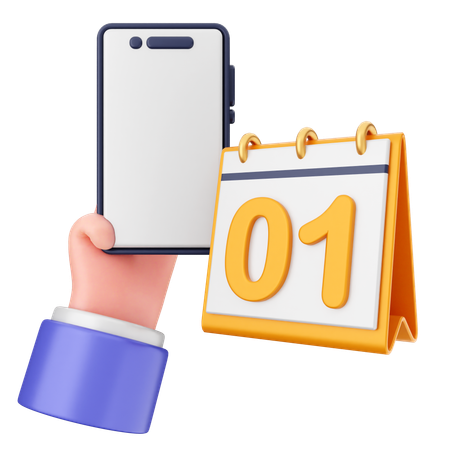 Kalender smartphone  3D Icon