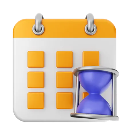 Kalender wird geladen  3D Icon