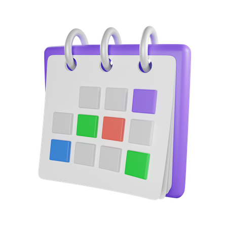Kalenderplan  3D Icon
