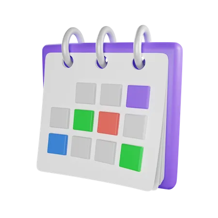 Kalenderplan  3D Icon