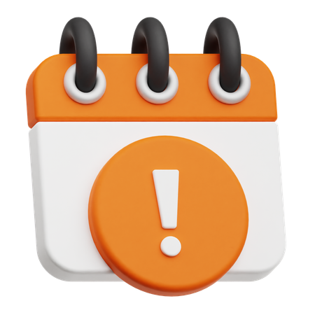 Kalenderbenachrichtigung  3D Icon
