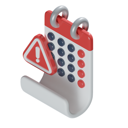 Kalenderbenachrichtigung  3D Icon