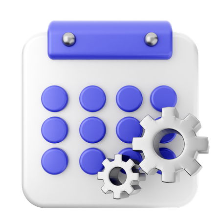 Kalender einstellen  3D Icon