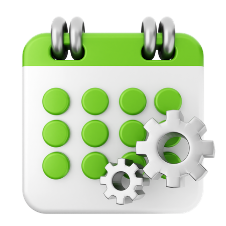 Kalender einstellen  3D Icon