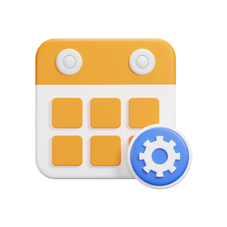 Kalender einstellen  3D Icon