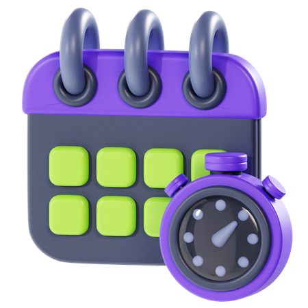Kalenderzeit  3D Icon
