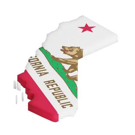 Kalifornien  3D Icon