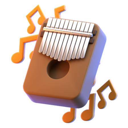 Kalimba  3D Icon